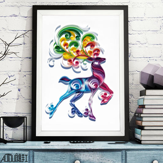 Quilted Paper Illustration