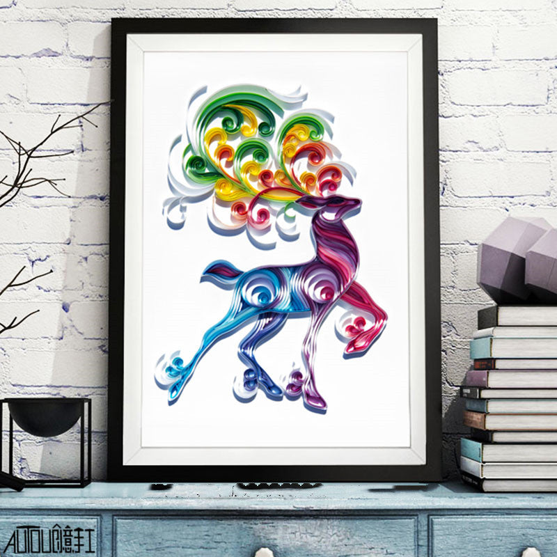 Quilted Paper Illustration