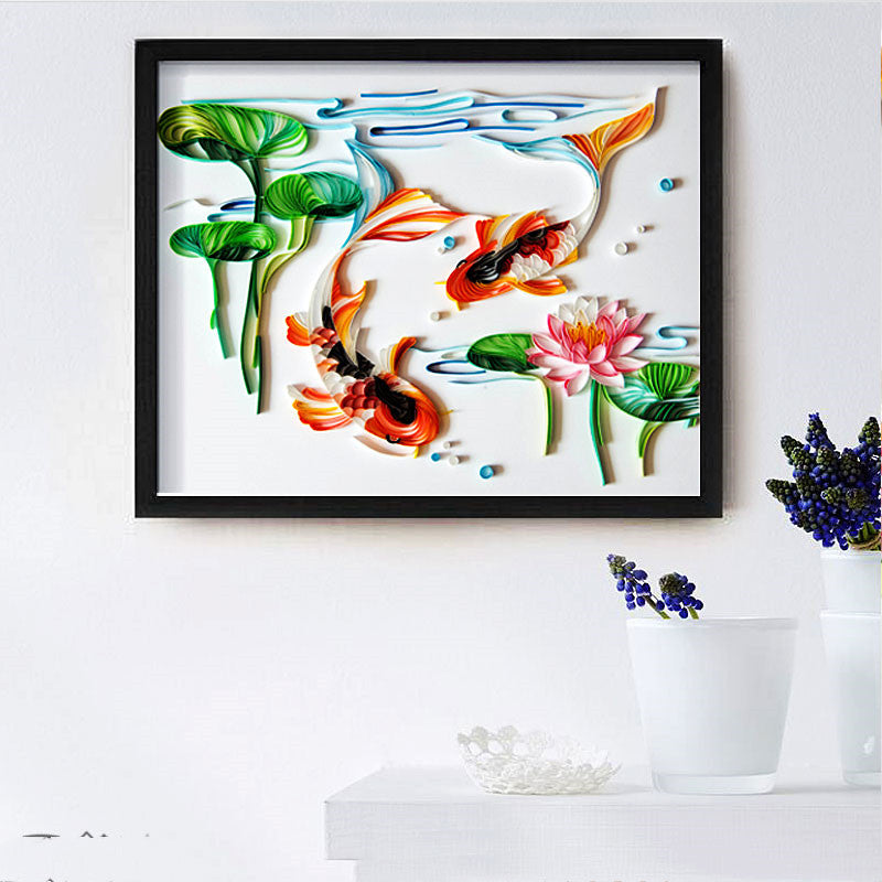 Quilted Paper Illustration