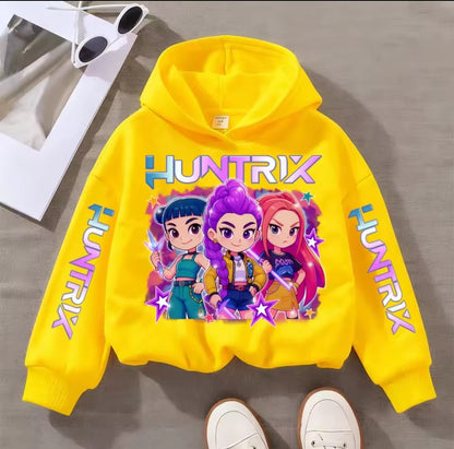 Demon hunter idol girl group colours casual hoodie