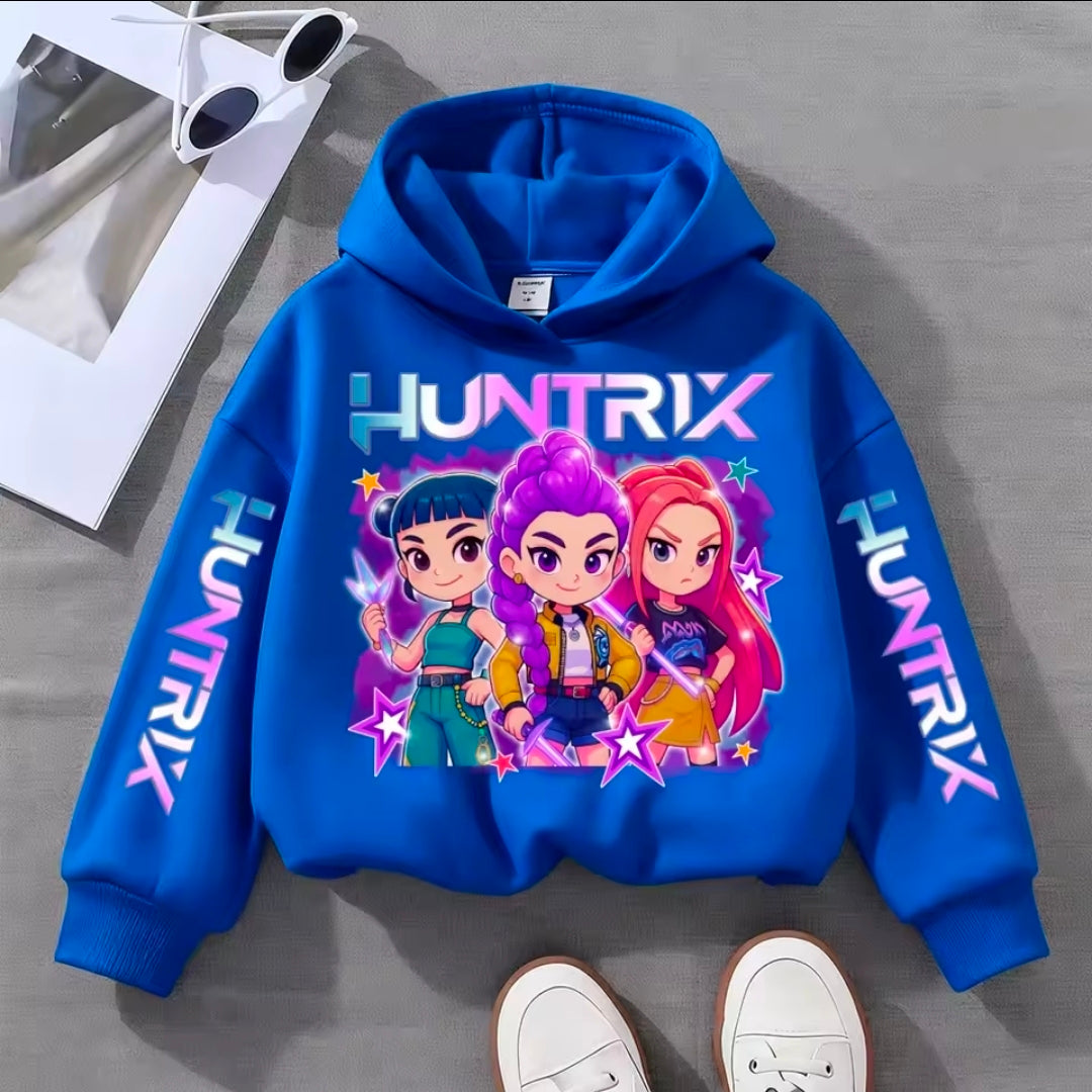 Demon hunter idol girl group colours casual hoodie