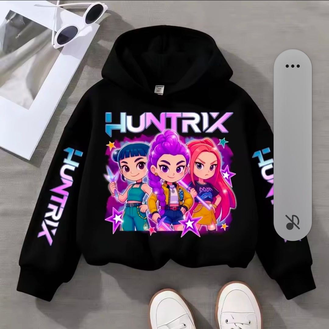 Demon hunter idol girl group colours casual hoodie