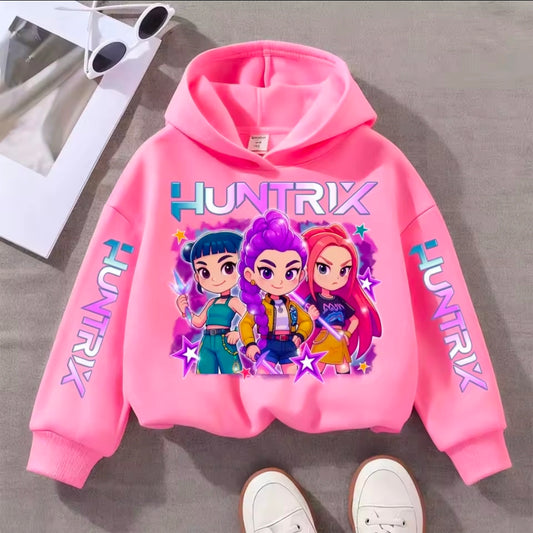 Demon hunter idol girl group colours casual hoodie
